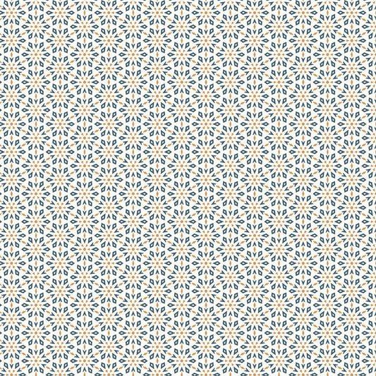 Blank - Holly Jolly Calico - Amelia Designs - Geometric - 4674-41 Ecru