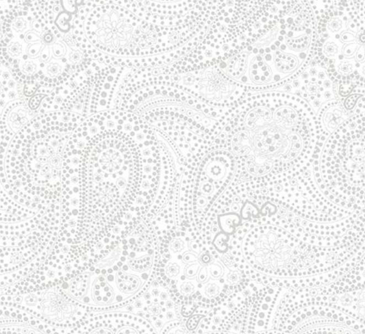 Studio E Best of Cream and Sugar Packed Paisley 8922-01W tone-on-tone cream blender