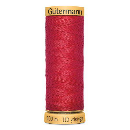 Gutermann 110 yd Natural Cotton Thread Red