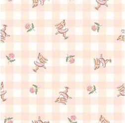 Michael Miller Dancing Bunny Boo Blush quilting cotton