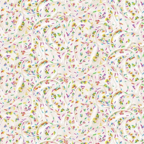 Timeless Treasures Sweet Treats Sweet Frosting vanilla CD4129 quilting cotton