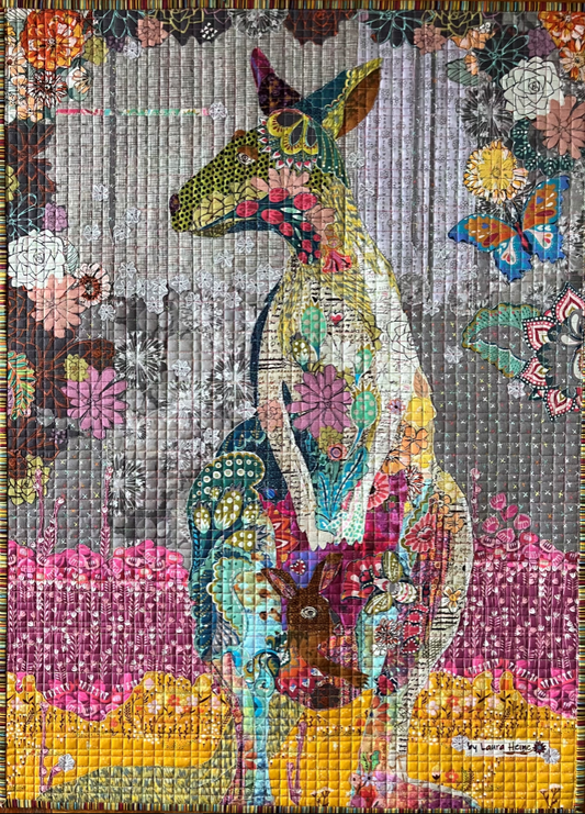 Kangaroo Collage Fabric Kit