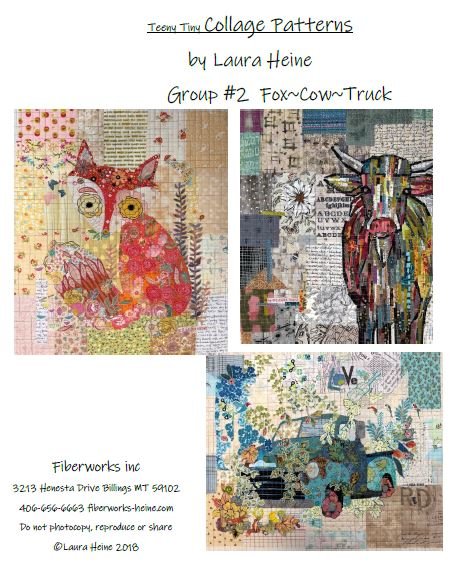 Group #2 Fox-Cow-Truck - Teeny Tiny Collage Patterns