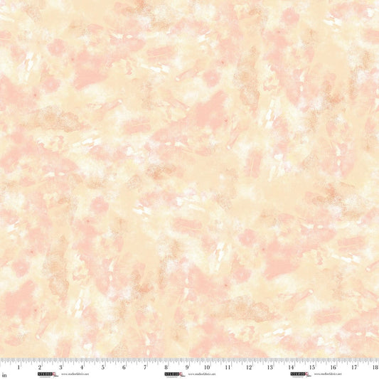 Studio E Air Mail print 8505-34 in peach by Nancy Smith, cotton fabric
