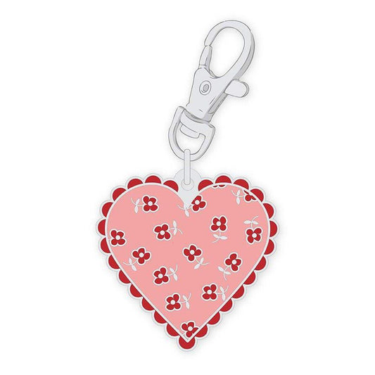 Lori Holt Bee Dots enamel happy charm heart ST-33025 notion