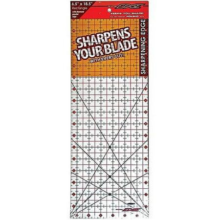 Cutting Edge sharpening edge ruler 6.5 x 18.5 inch quilting ruler
