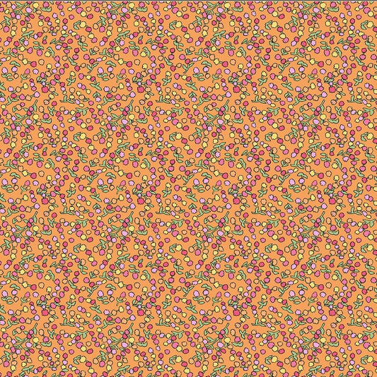 Windham x Laura Heine - Flowers on Main - Ditsy Buds - Coral 54895-5