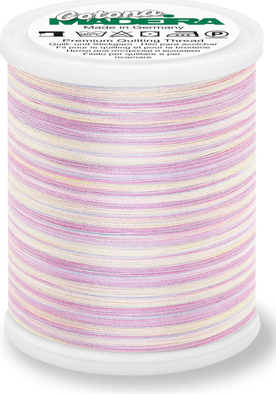 Spool of Madeira Cotona 50wt 100% cotton thread in Soft Ice, color 505