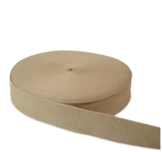 Natural webbing 2 inch x 50 yard cream bag strap notion