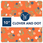 Windham Clover and Dots 10 x 10 inch precut squares pack