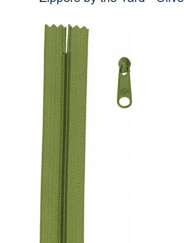 4YD - Zippers by the Yard- Olive