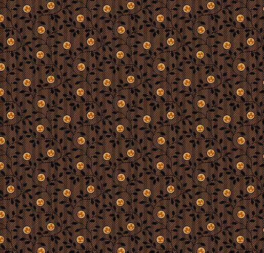 andover - A-5603-K Brown Striped Vines - Bridgeport by Jo Morton