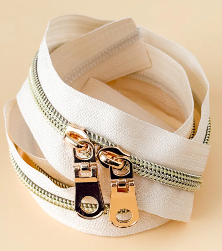 Minki Kim - 30'' Zipper | Cream Light Gold