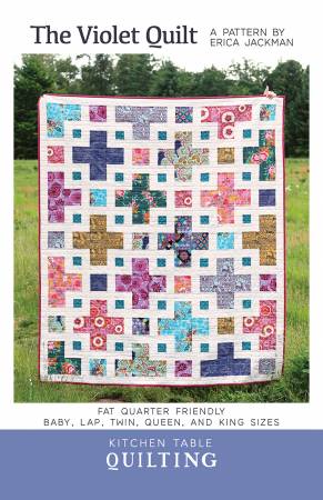 The Violet Quilt Pattern floral quilting pattern