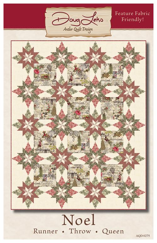 Antler Quilt Design Noel Christmas quilt pattern Moda