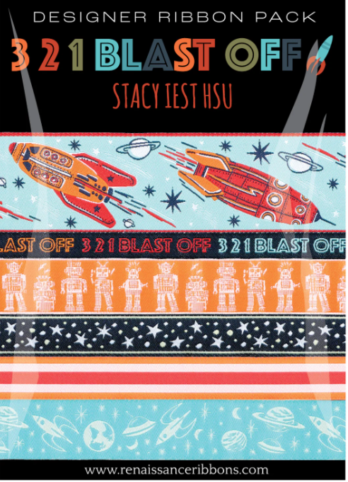 Renaissance 3, 2, 1... Blastoff designer ribbon pack