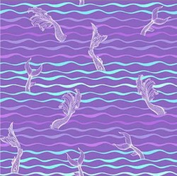 Michael Miller Divine Oceania Wavetails Crocus quilting cotton fabric