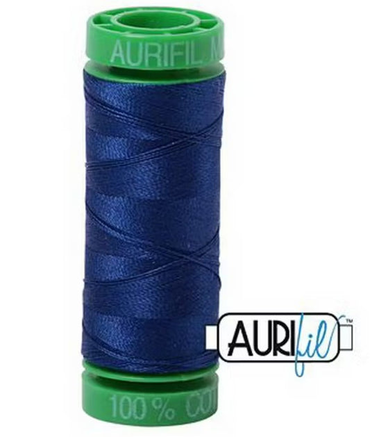 Aurifil - Cotton Mako 40wt 150m - Dark Delft Blue