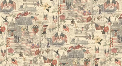 Moda 3 Sisters Patriotic Porcelain quilting cotton