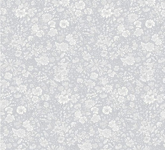 Liberty Emily Belle Shadow gray floral quilting fabric