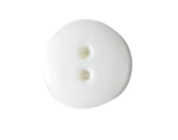 Dill Buttons 11mm 5pc 2 Hole White