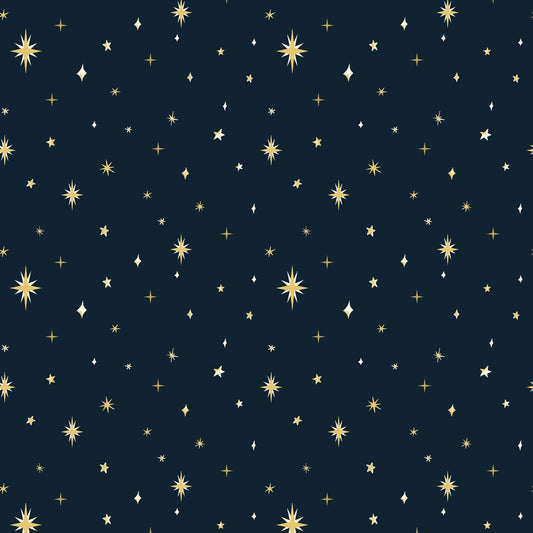 Blank Quilting Silent Night navy Christmas quilting fabric, SKU 4703-77