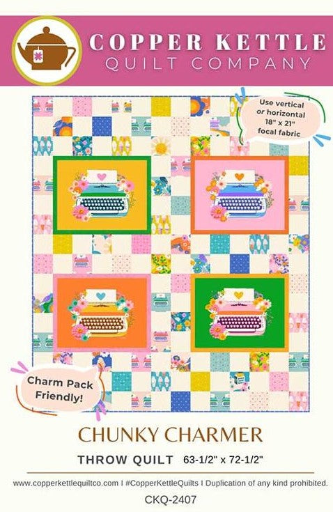 Copper Kettle Chunky Charmer quilt pattern Moda bold blocks