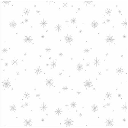Blank Lower the Volume Stars White quilting fabric