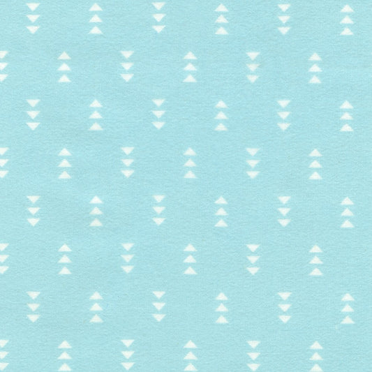 Cozy Cotton Flannel, Triangles, Rain