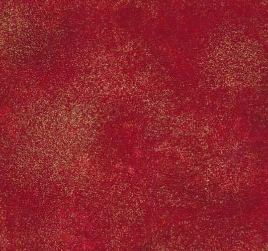 Timeless Treasures Shimmer Red metallic finish Christmas holiday quilting fabric