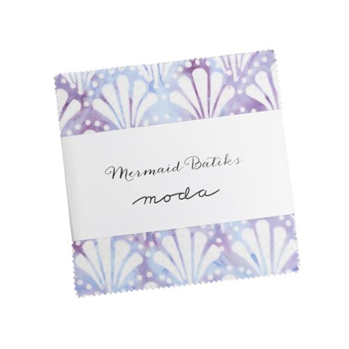 Mermaid Batiks charm pack 42 five-inch squares Moda Fabrics precut batik