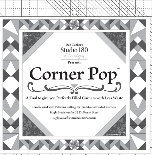 Studio 180 Design Corner Pop precision quilting ruler by Deb Tucker