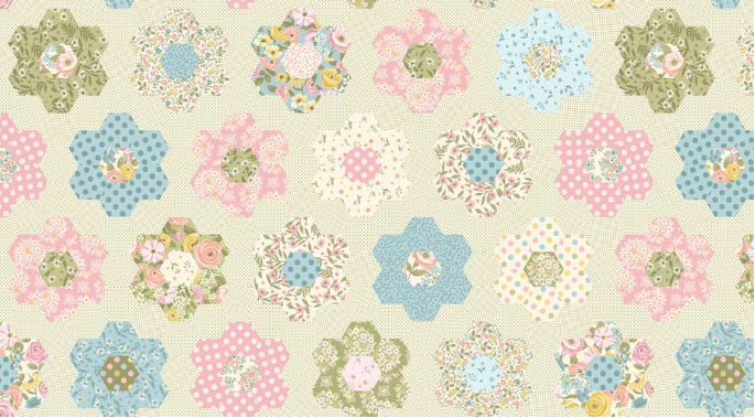 Studio E Layla Chelsea Designworks Grandma's Garden Cheater Quilt quilting cotton