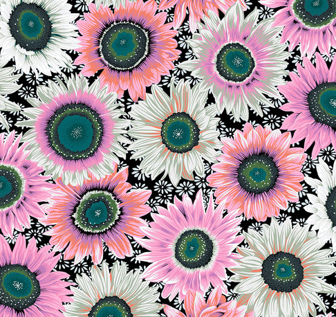 Van Gogh Black 108 inch wide quilt backing fabric