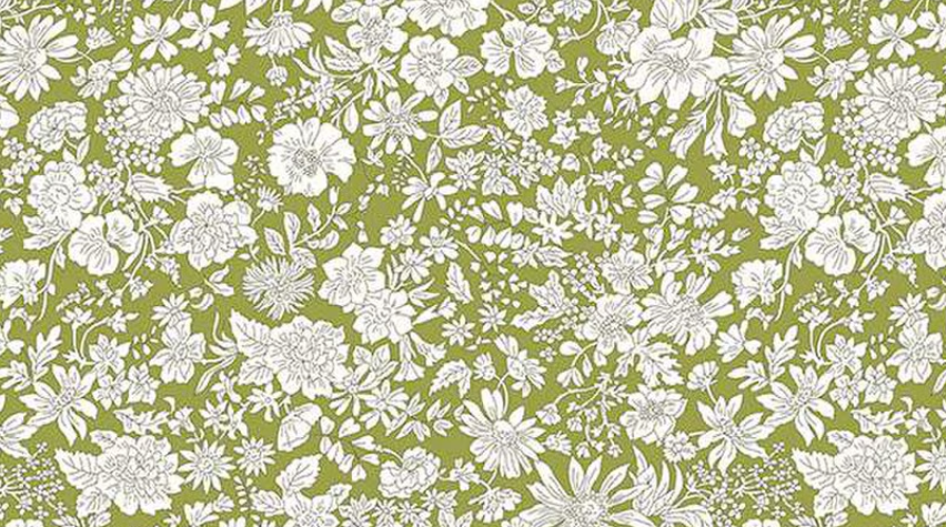 Emily Belle Caterpillar print children quilting fabric