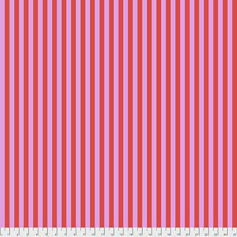 Tula Pink - Tent Stripe - Poppy