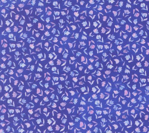 Moda Delphinium Janet Clare Dark Blue Small Florals quilting cotton