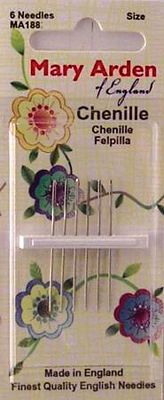Colonial Needle Mary Arden chenille assorted needles 6 count notion