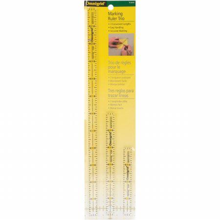 Omnigrid Marking Ruler Value Pack 4 6 12 inch rulers notion
