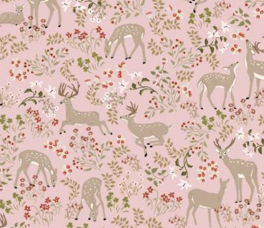 Poppie Cotton - My Darling Deer - Blush - Darling DD25982 Fabric