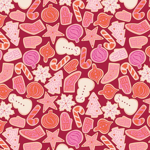 Art Gallery Fabrics - Christmas in Color - Frosting Fest CMC-25406