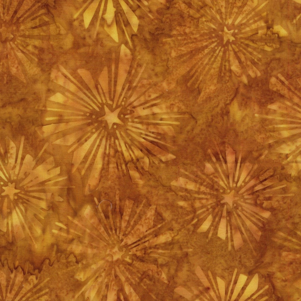 Island Batiks - Freedom Rings - Starburst Gold Ochre