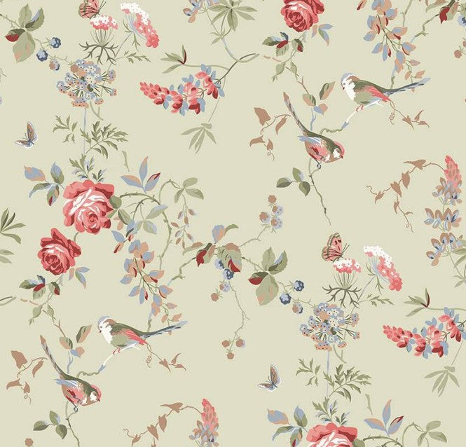 Riley Blake Anne of Green Gables Floral Sage novelty quilting cotton