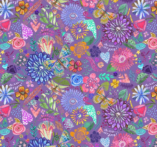 Windham Shine On 54842D-6 Purple quilting fabric