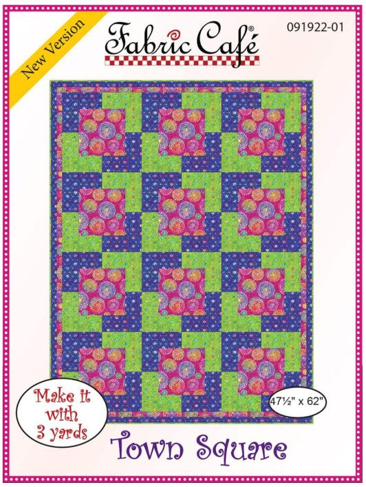 Riley Blake Fabric Cafe Town Square quilt pattern