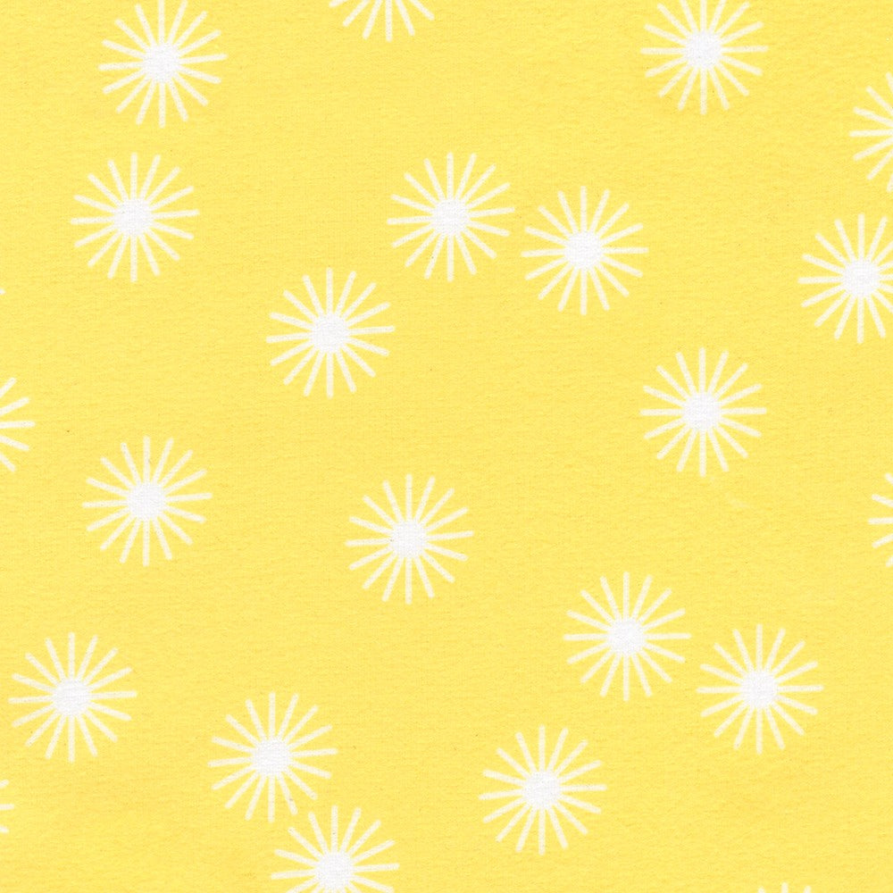 Robert Kaufman Cozy Cotton Flannel Sunburst Daffodil flannel