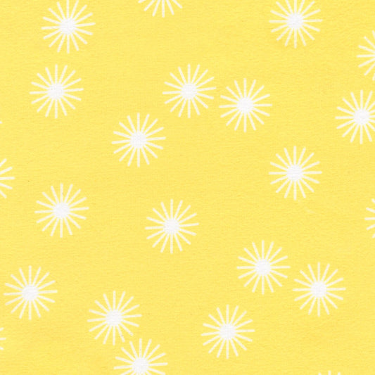 Robert Kaufman Cozy Cotton Flannel Sunburst Daffodil flannel