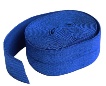 ByAnnie 20mm Fold-Over Elastic blastoff blue 2-yard package for bag making