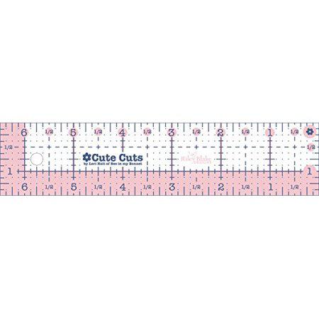 Riley Blake Lori Holt Cute Cut Ruler 1.5in x 6.5in quilting ruler