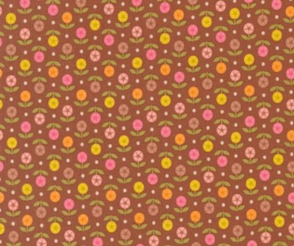 Moda Happy Daze Rust 33846-20 novelty quilting cotton orange
